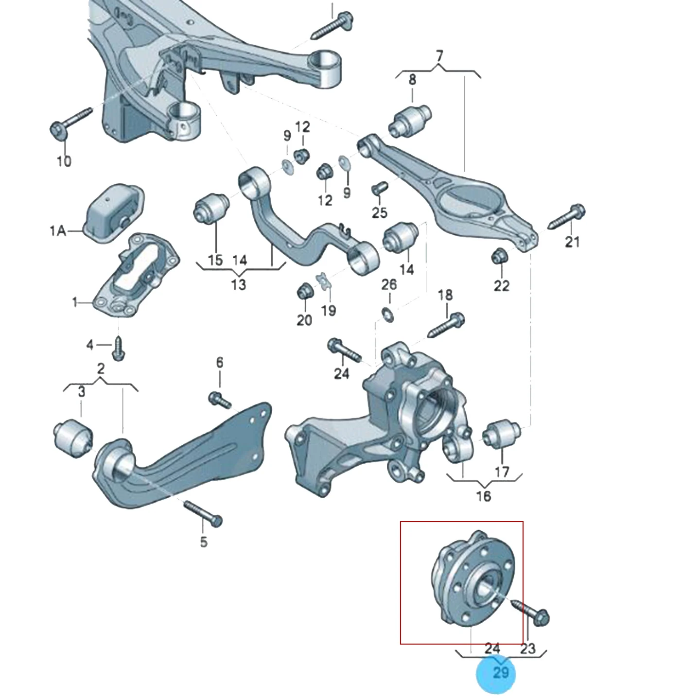 5K0498621 Hochwertiges Vorderradnabenlager für VW Golf Jetta Caddy Tiguan Passat CC Beetle für Audi A3 Q3 TT 1T0 498 621 – Detail 1