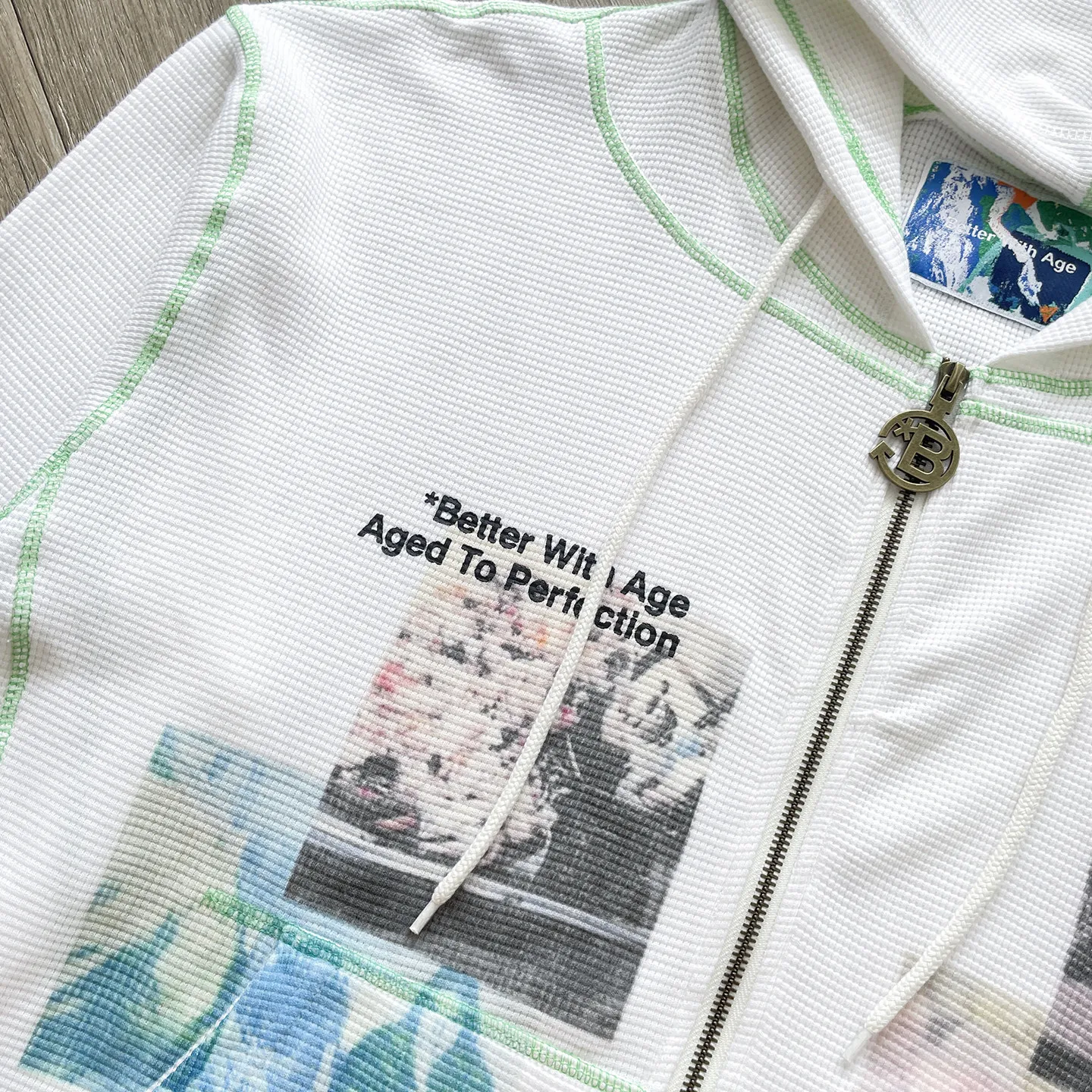 Vertabrae Better With Aged Waffle Hoodies