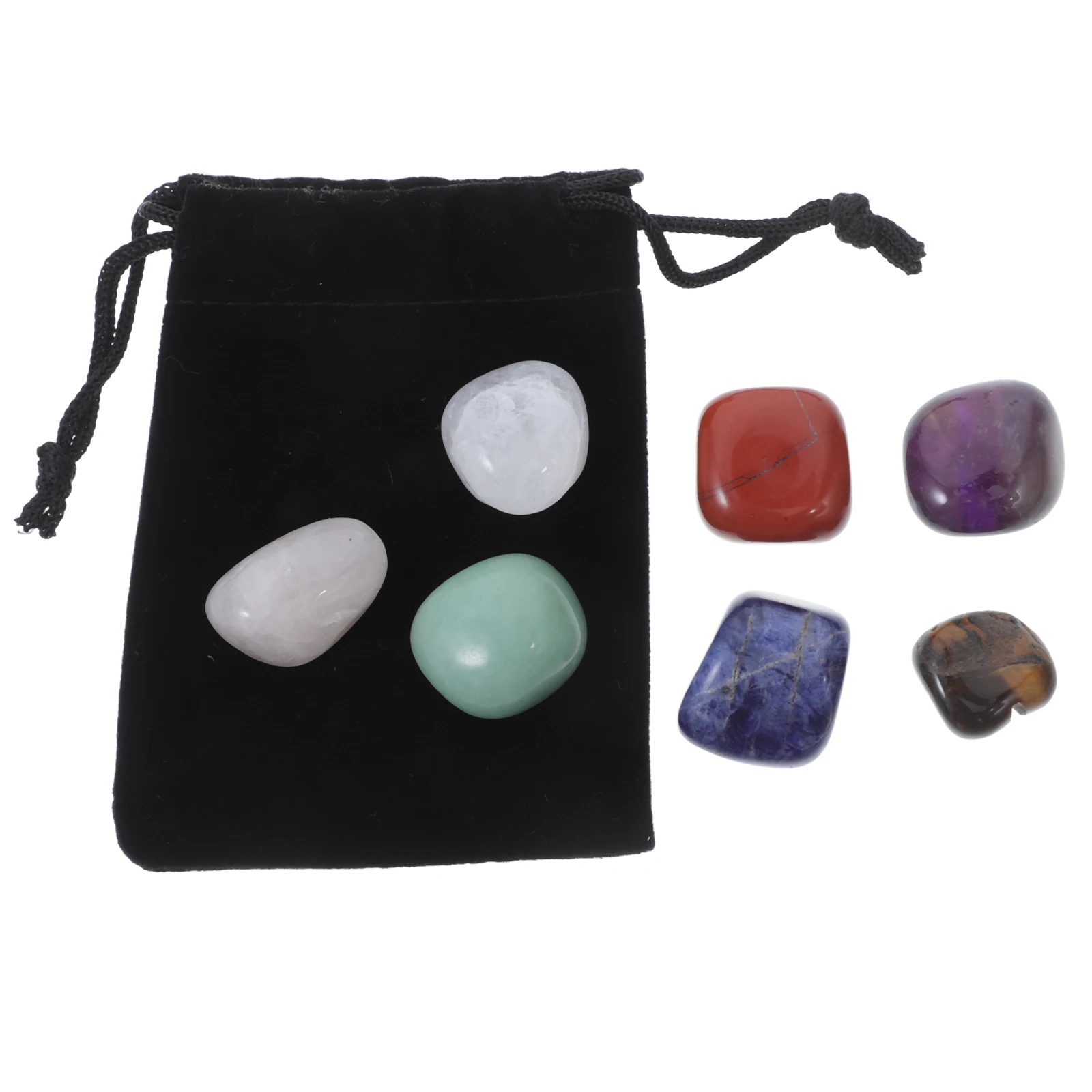 

1 set 15 20mm Crystal Stones Polished Natural Multi Color Quartz Agate Set Decorative Rocks Home Garden Aquarium Fish Tank