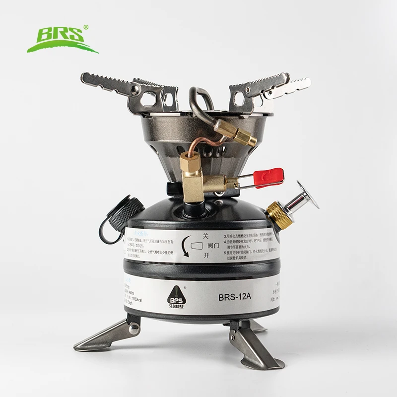 

BRS-12A Portable Camping Gasoline Stove Integrated Outdoor Oil Burners Mini Stove Heater for Camping Hiking Picnic Furnace