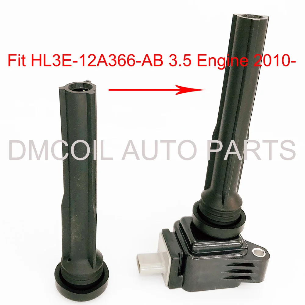 6 PCS IGNITION COIL RUBBER BOOTS WITH SPRING FOR FORD GT EXPEDITION F-150 LINCOLN NAVIGATOR 3.5 2010- HU7E-12A402-AA DG560 UF826