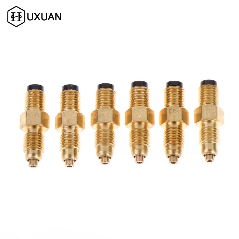 【*】M8x1MMx4MM Tube DPC-0/1/2/3/4/5 Brass One Way Check Measureing Valve Resistive Proportional Distributor Tip Divider