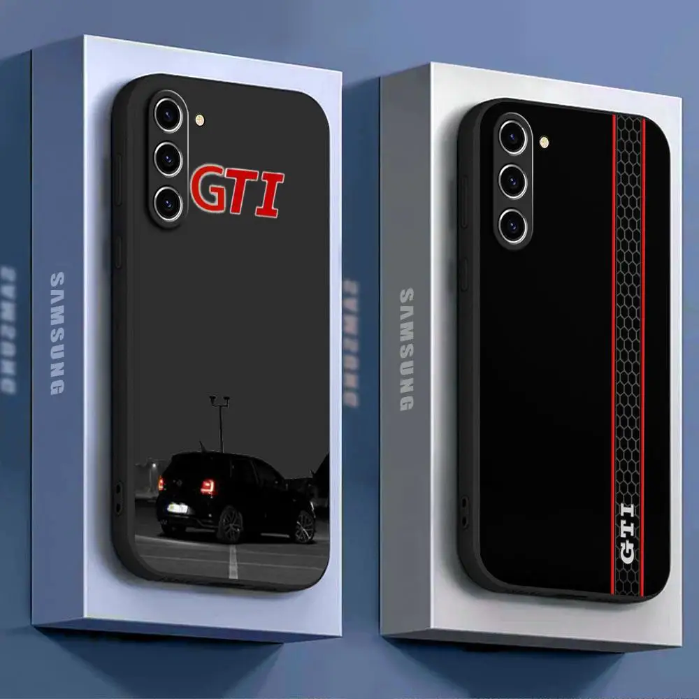 Hot sportscar GTI brand Phone Case For Samsung Galaxy S25 S24 S23 S22 S21 S20 Plus Ultra Note20 Soft Black