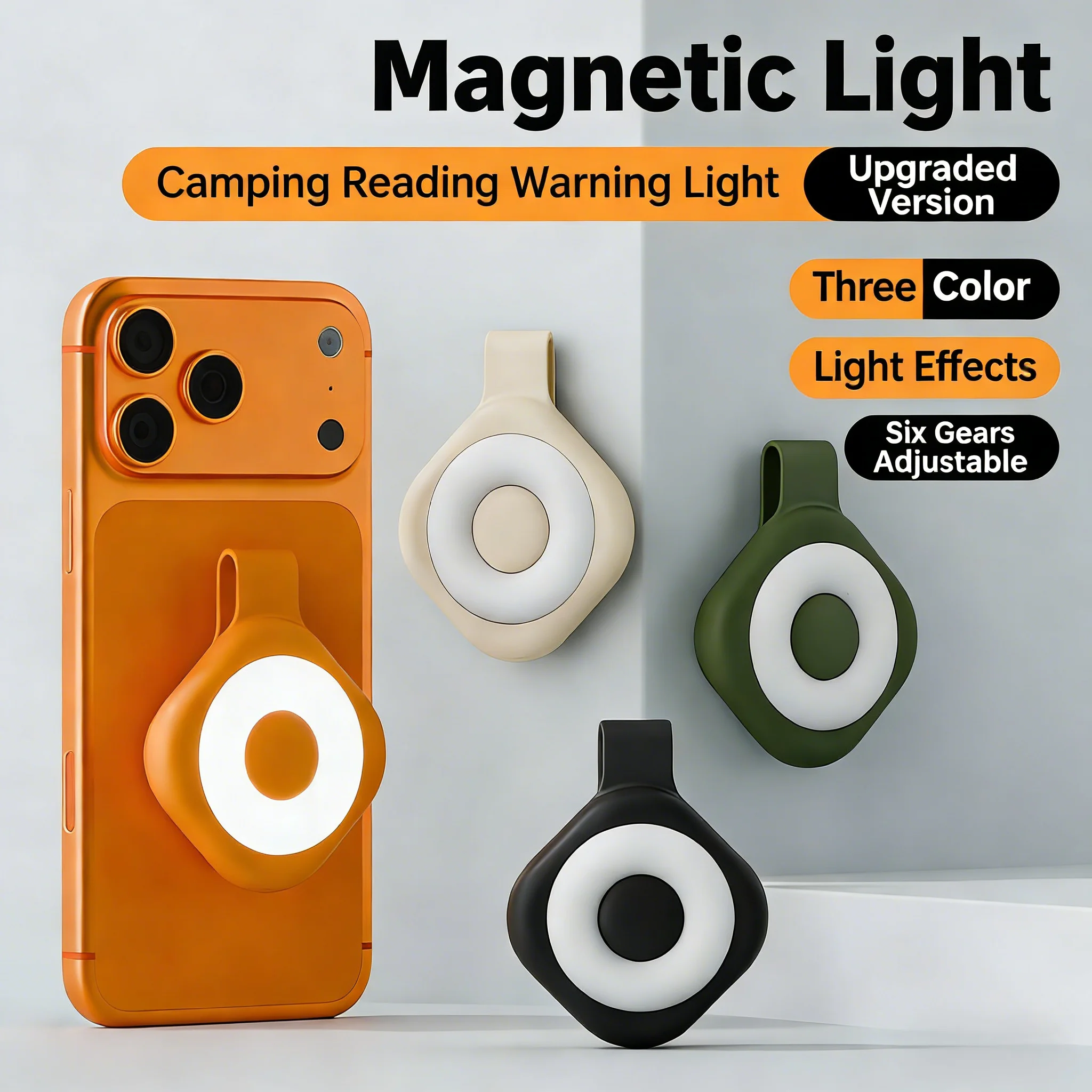

Multifunctional magnetic rechargeable flashlight with ultra-bright LED for outdoor/work use. Compact keychain design