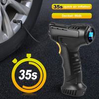 Urbanroad 120W Car Air Pump Wireless/Wired Electric Inflatable Pump Portable Air Pump Tire Inflator Digital for Car Bicycle Ball