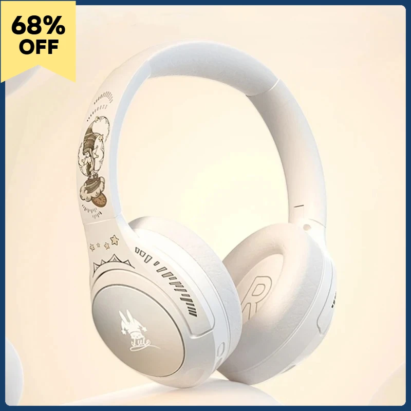 

Girls Cute Over Ear Headphones Gaming Headset for Kids for School Active Noise Cancelling stereo Wireless Bluetooth Headphones