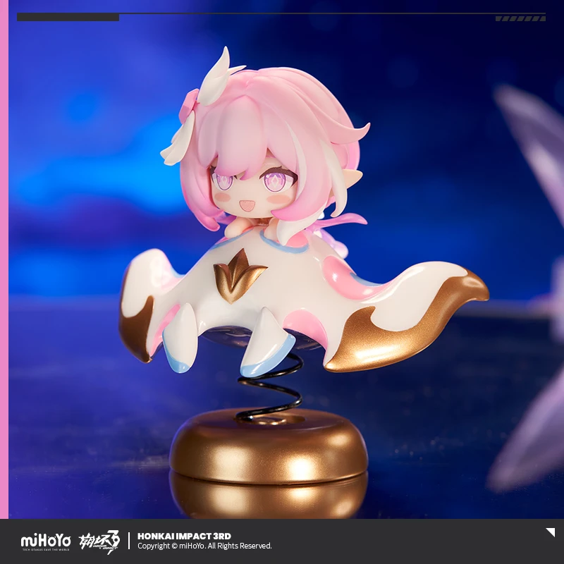 Honkai Impact 3 Elysia Herrscher of Human: Ego Wobble Figure Q Version Cute Anime Collectible Toy by miHoYo