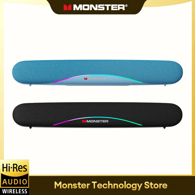 Monster Airmars G08 Bluetooth 5.3 High Power Large Battery LED Appearance Design Double Diaphragm 360° Surround Sound Speaker