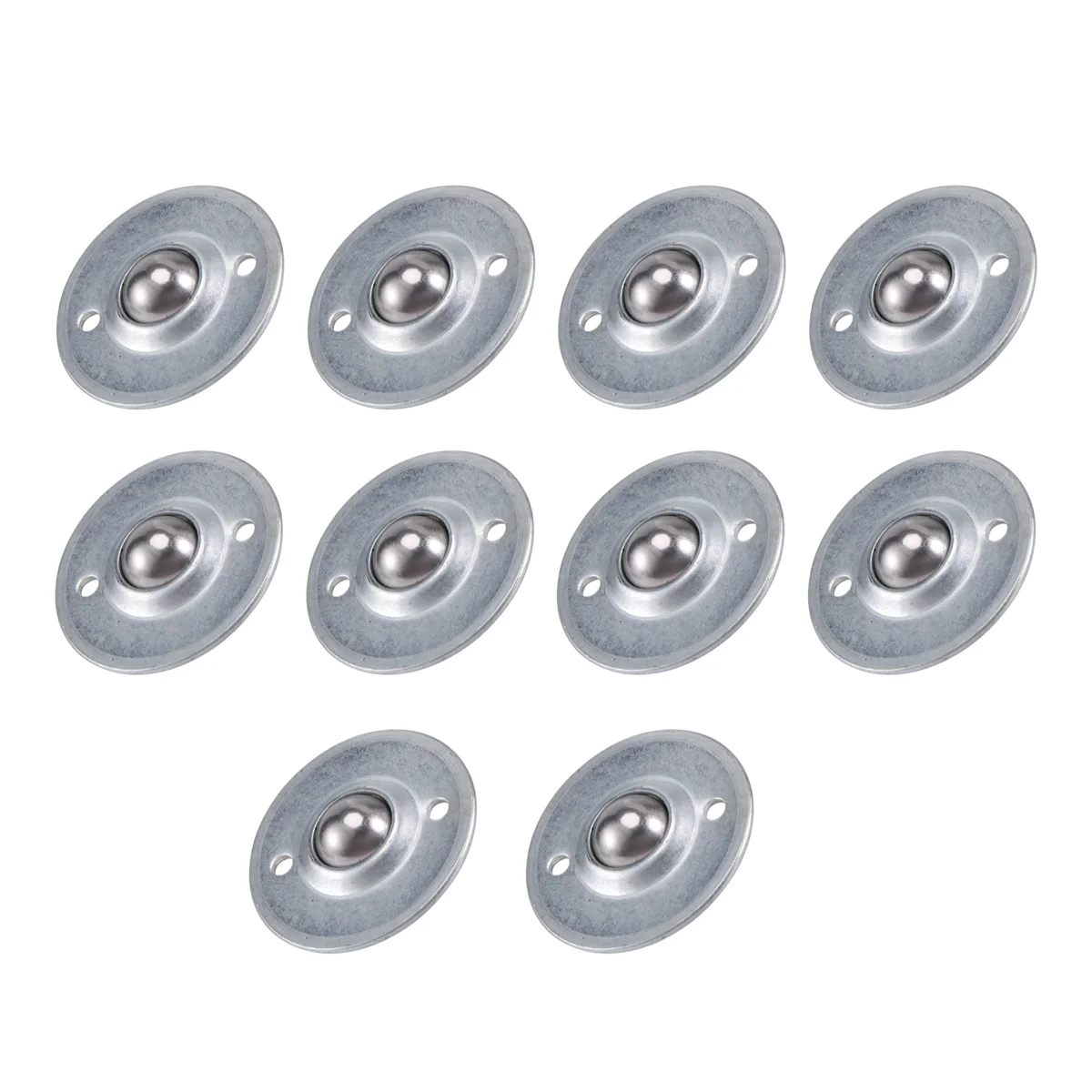 10Pcs -16B 5/8-Inch Bearing Steel Roller Ball Flange Conveyor Transfer Unit