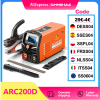 HITBOX 2 in 1 ARC Welding Machine 10-200A MMA TIG-lift Welder ARC200D MINI IGBT Inverter LED Digital Display Protable for Home