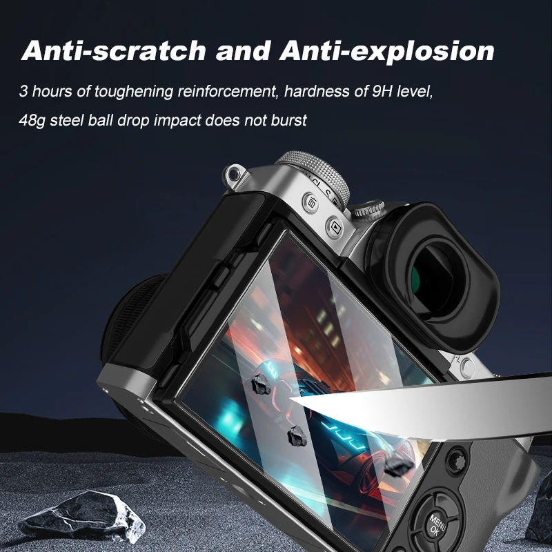 واقي شاشة كاميرا SOONPHO ، زجاج مقسى ، غشاء واقي عالي الدقة ، فوجي ، نيكون ، كانون ، سوني ، ملحقات الكاميرا