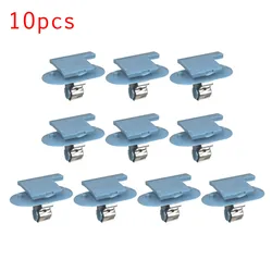 10*Car Auto Fastener Clips Tailgate Boot Pillar Trim Panel Plastic Clips Blue For Opel Auto Interior Parts