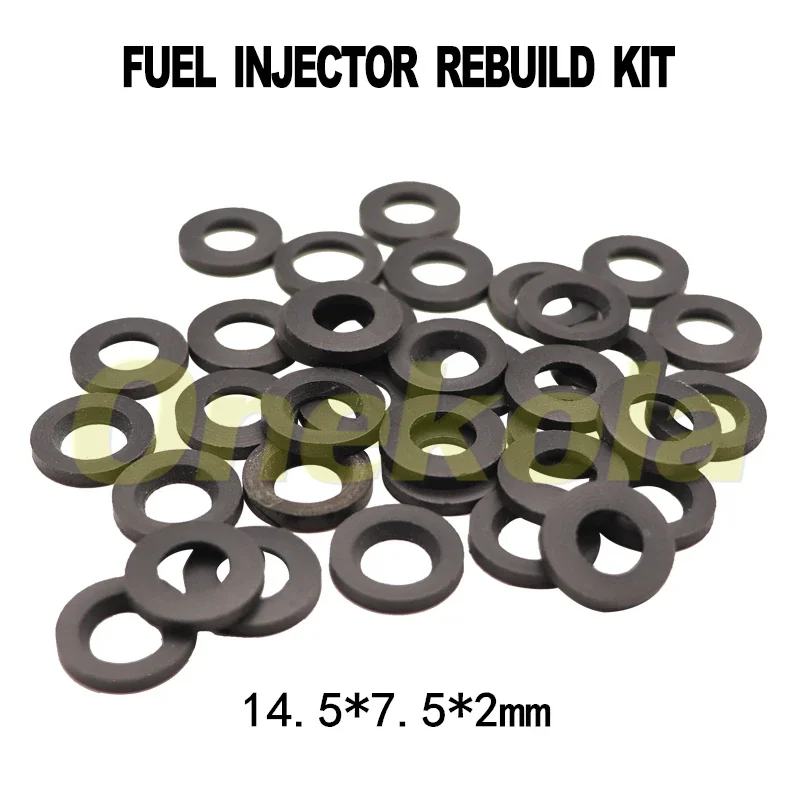 500pieces Fuel injector Plastic Washer Gasket repair kit 14.5*2*7.5mm for Toyota Lexus Avensis 1AZFSE 23250-28030 23250-31020