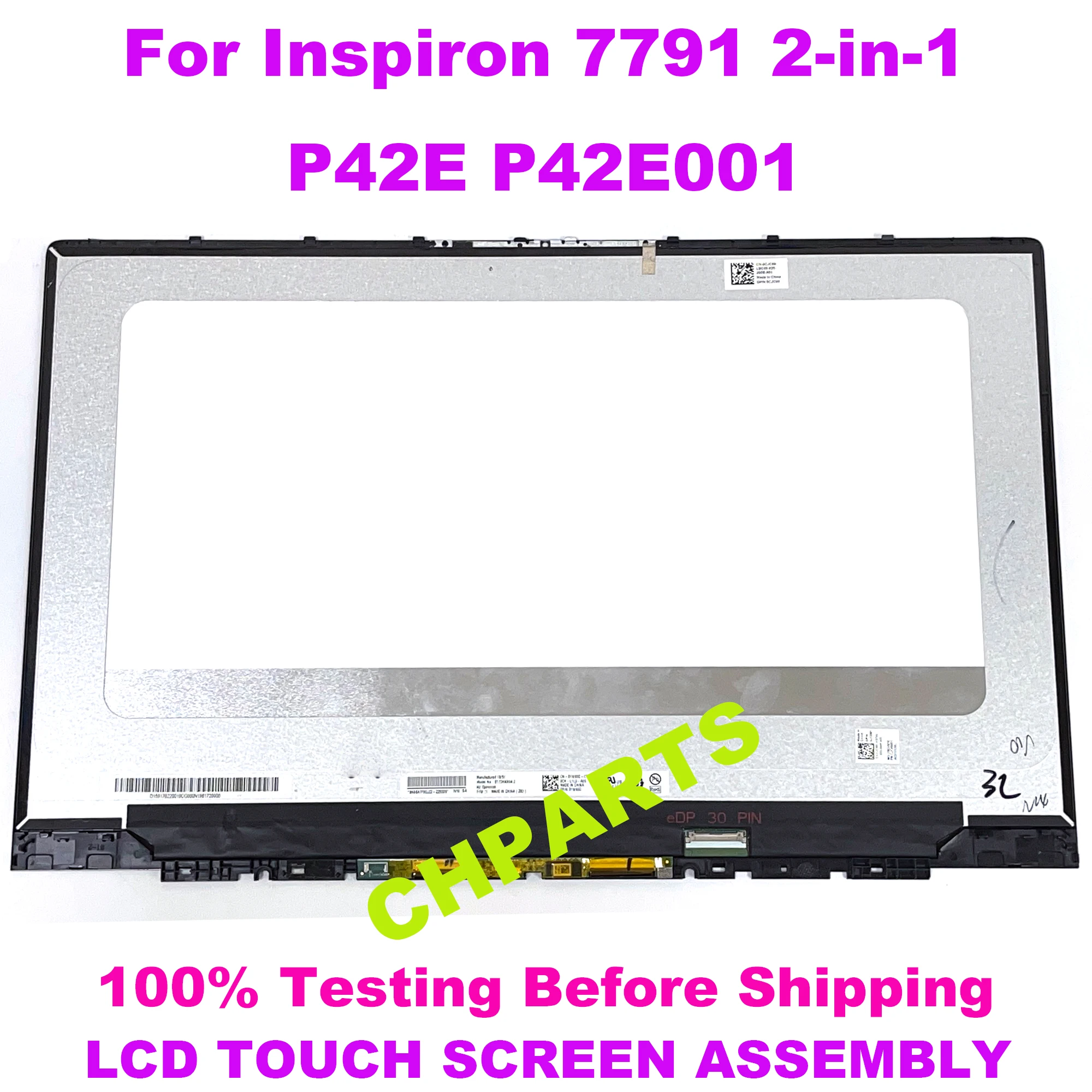 Fhd 1080p Lcd Tela de Toque para Dell Inspiron 7791 2-em1 P42e P42e001 Painel de Montagem de Substituição do Portátil Display 17.3