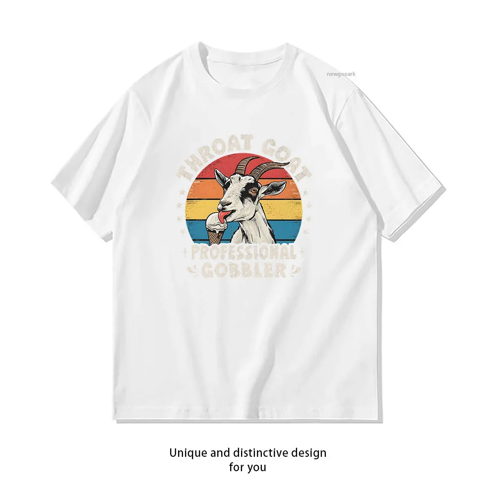 Throat Goat professional gobbler Funny Goat Meme Essential T-Shirt woman man summer cotton graphic t shirts Adult streetwear