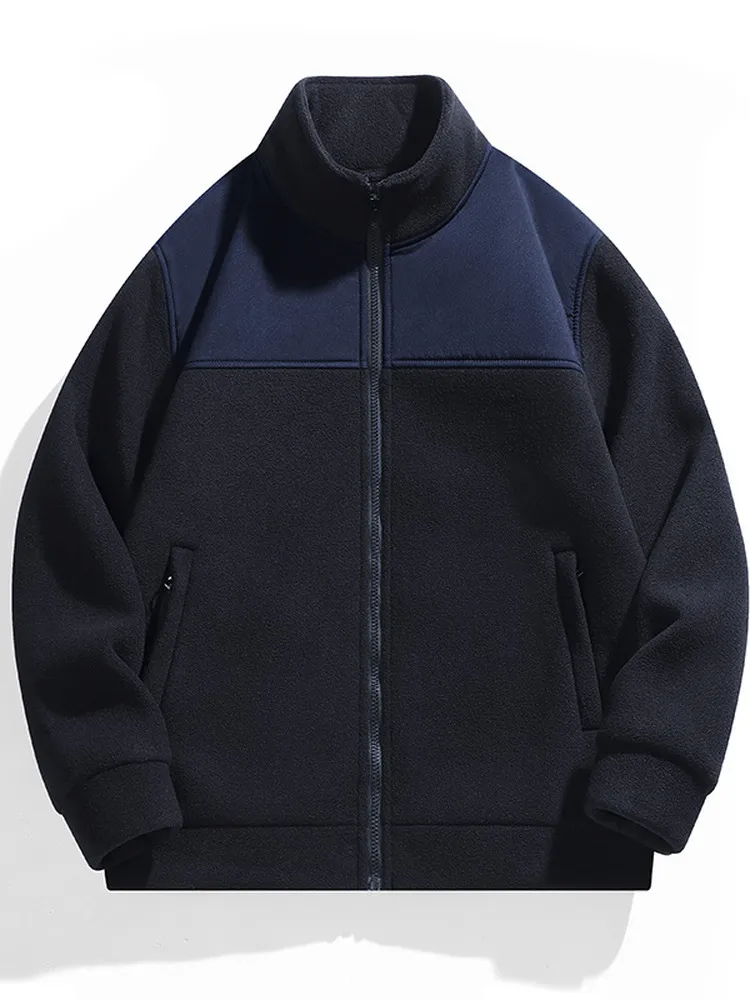 

Loose Fit Corduroy Men's Jaet Warmth Multi-ket Workwear Coat Stand Sve Casual Polyester Fiber Winter Thiened Lon...