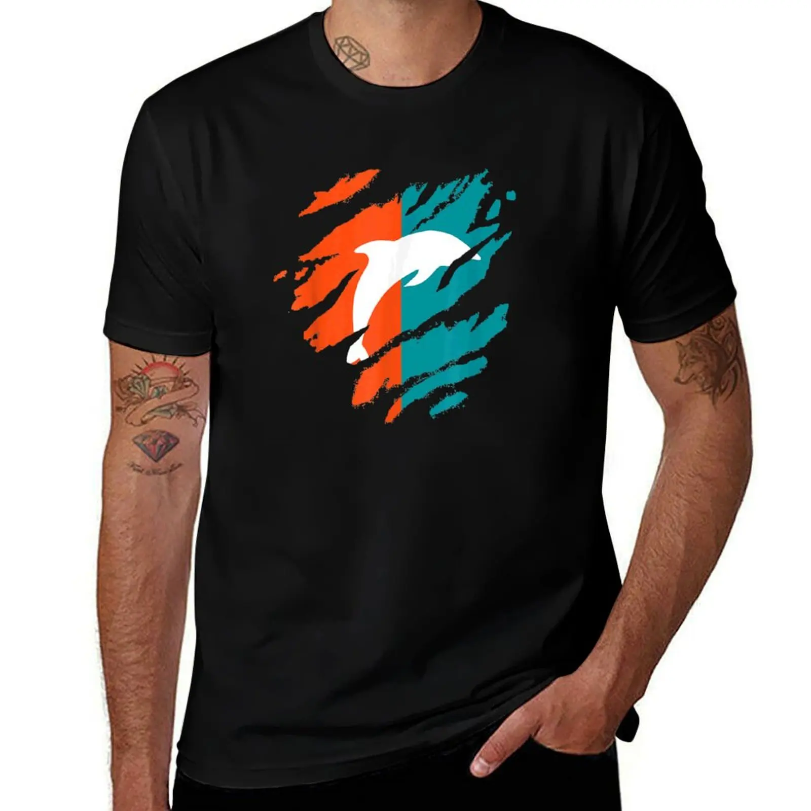 

Mens Miami Dolphin Florida Fans Father_s Tee Dad T-Shirt clothes customs design your own mens tall t shirts