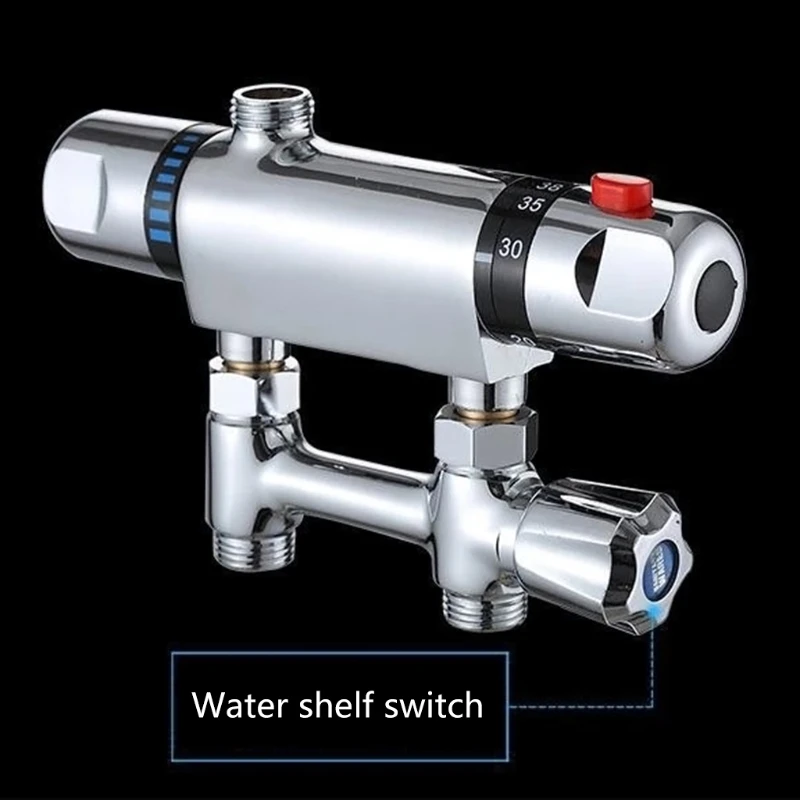 Metal Thermostatic Shower Mixer Bar Shower Mixer for Valve Hot Cold Water Mixer Constant Temperature Control Bathroom Us