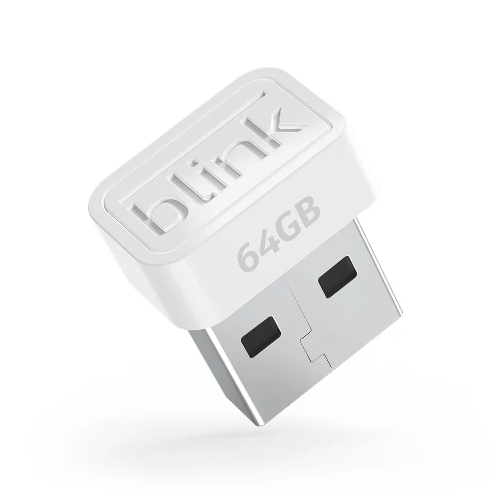 64GB USB Drive for Local Video Storage, Compatible with Sync Module 2, Up to 10 Cameras