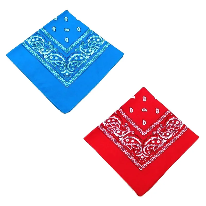 1/2 Stuks Mannen Vrouwen Katoen Bandana Haarband Cowboy Heren Biker Sport Hoofddeksels Pols Hairwrap Enkelzijdig Hoofd wrap Sjaal Paisley