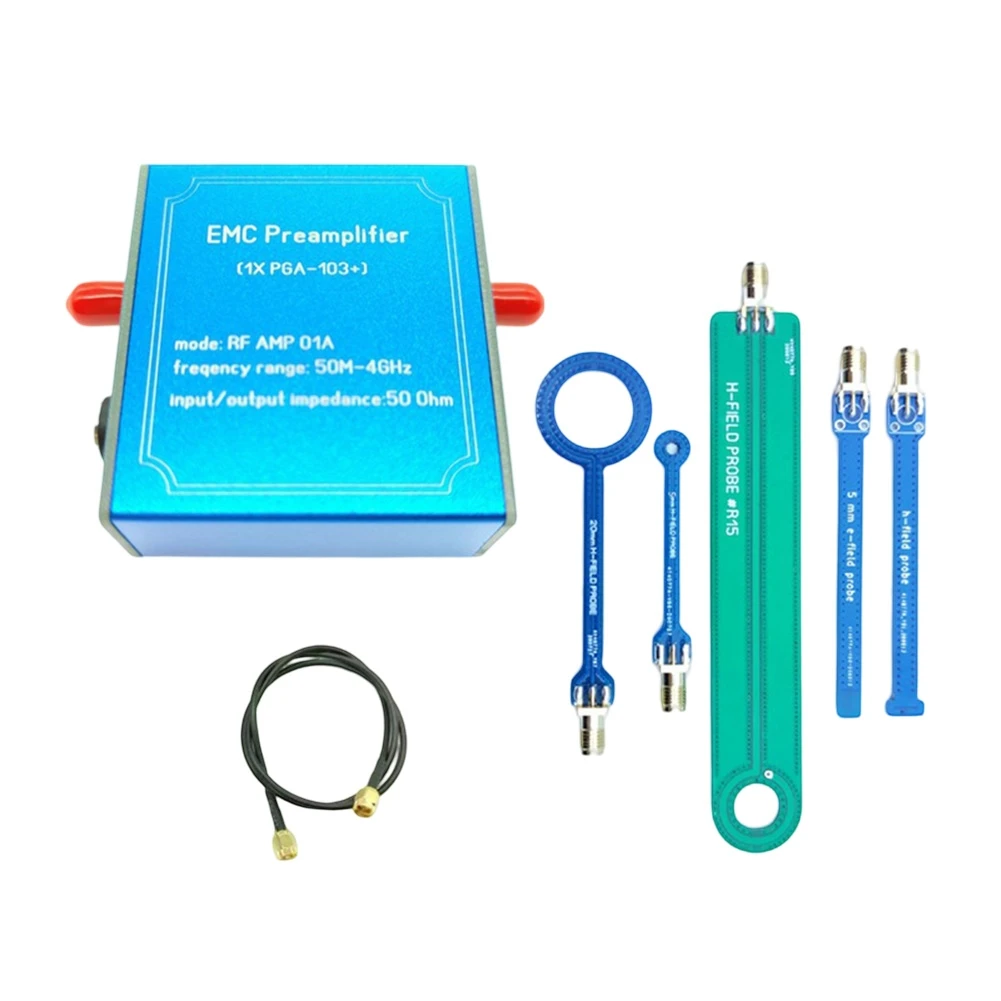 1PCS EMC Preamp And 5piece Set  50M-4GHz  For LNA PGA-103+ EMC For EMI Magnetic Field Probe Signal Preamplifier Power Tool Parts