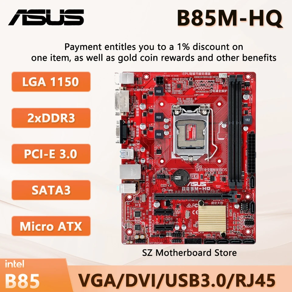 その他 ASUS B85M INTEL I5-4670 GTX770 2GB + RAM Amazon.com: ASUS B85M-G - Intel B85 - Mainboard - Sockel LGA1150