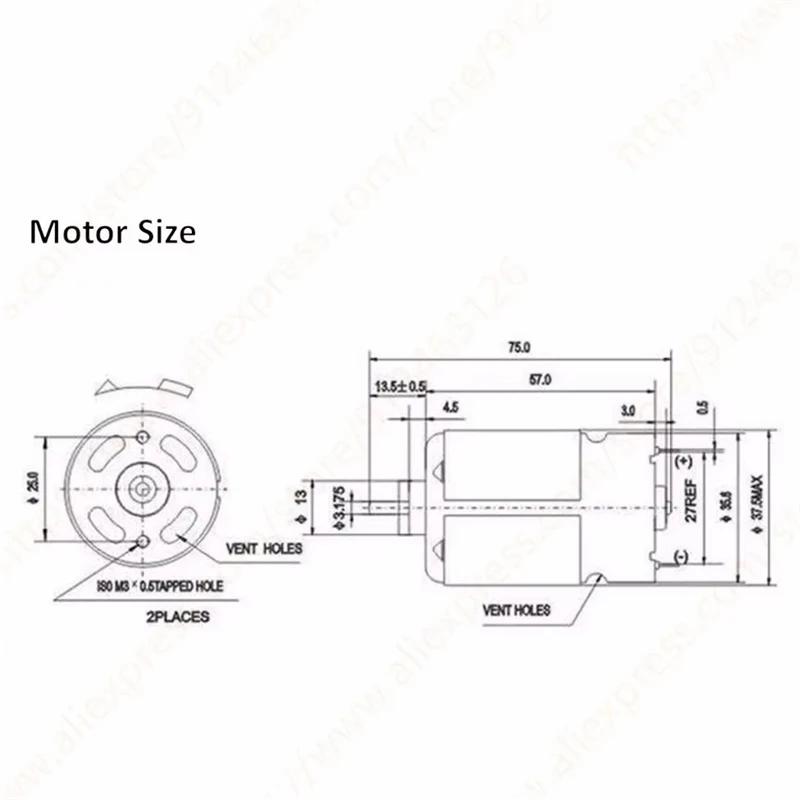13 Teeth RS-550VC-8518 Motor 12V Replace for  GSR GSB 12-2-LI 120-LI GSR12-2-LI GSR12-LI GSB120-LI GSR120-LI screw driver