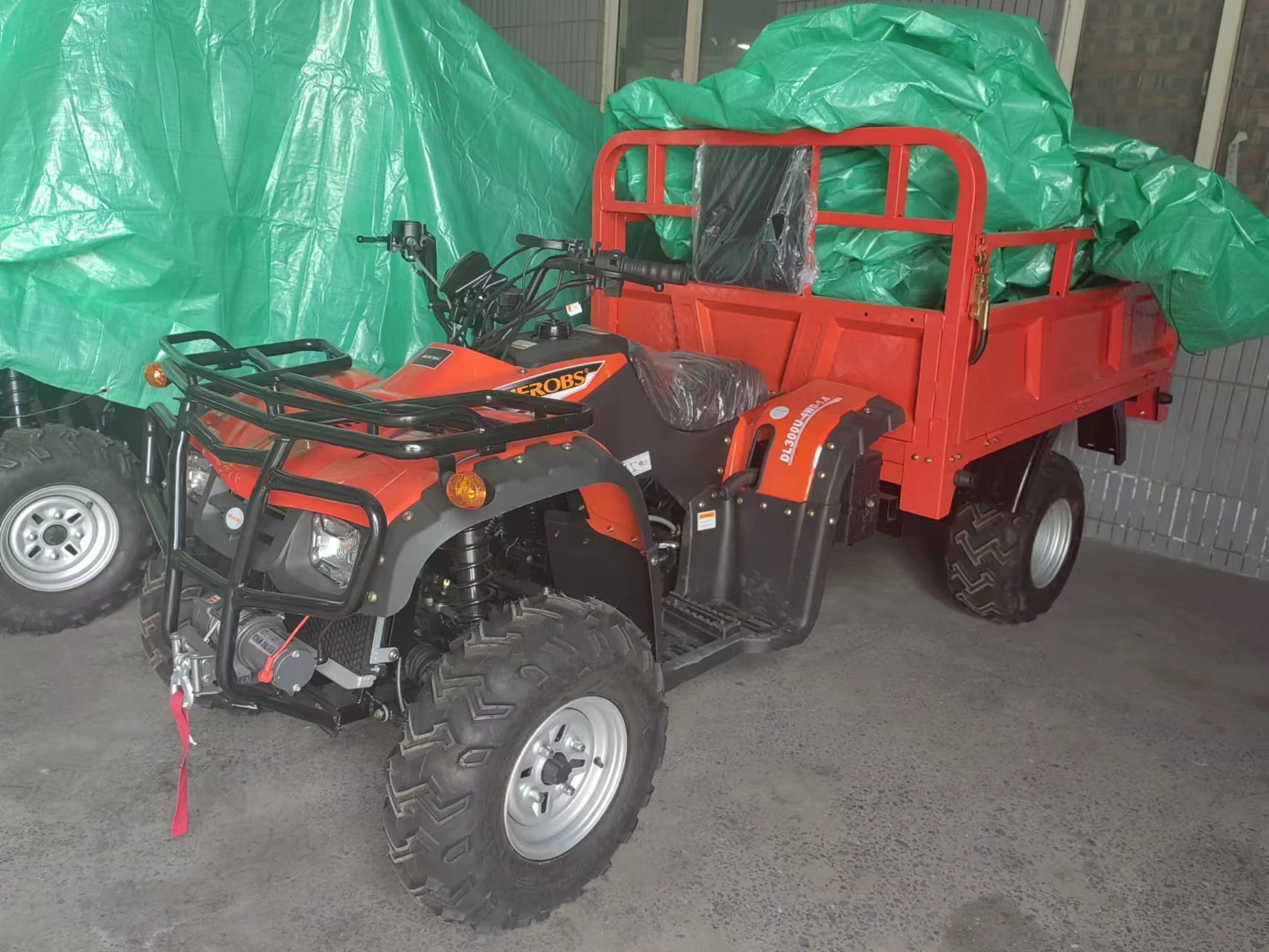 Wholesale Factory Supply Quad 300CC Gasoline 4X4 Farm Atv