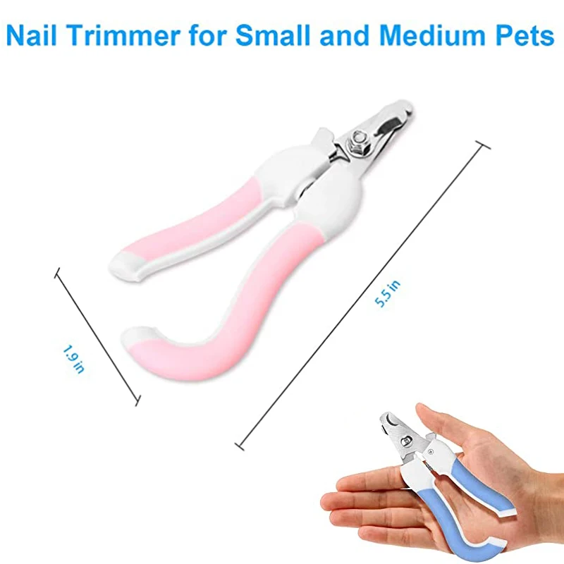 Professional Pet Cat Large Dog Nail Clipper Safety Cutter With Sickle Stainless Steel Grooming Scissors Teddy Claw Care Supplies