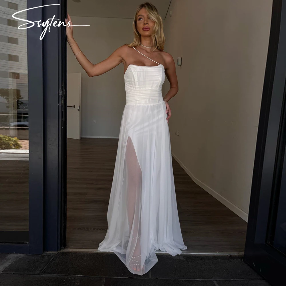 Simple Boho Wedding Dress Chiffon Strapless robe de mariée fluide Bride Dresses Sweetheart VBeach A Line Bridal Gowns For Bride