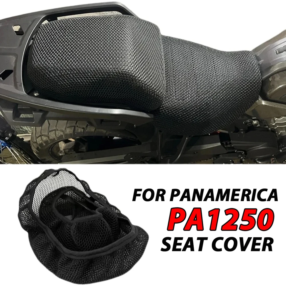Pan America 1250 PA1250 cojín de asiento de malla de panal 3D para motocicleta PANA MERICA accesorio de funda de asiento de flujo de aire 3D