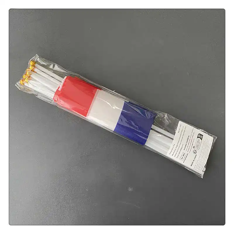 10 Pack Hand Held Netherlands Flags Holland 14x21cm Polyester Dutch Flag With Flagpole For Decoration Celebration Parade Sport