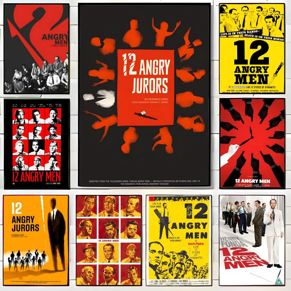 Courtroom Movie A-12 Angry Men Poster Wall Art Print Decorative Mural Home Decor Gift Unframed
