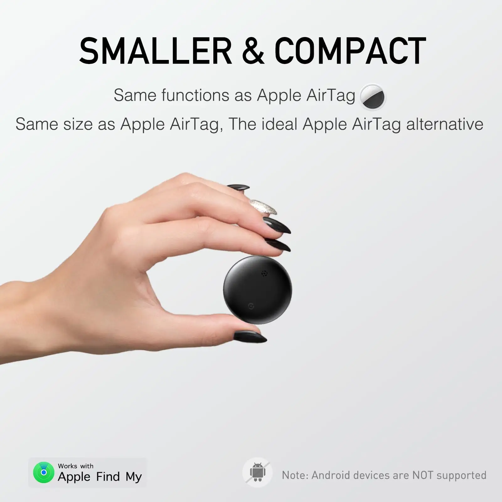 Air Tag-2 Pack: iOS Find My Bluetooth Tracker, Suitable for Keys/Luggage/Backpacks, Only iOS, Not Compatible with Android