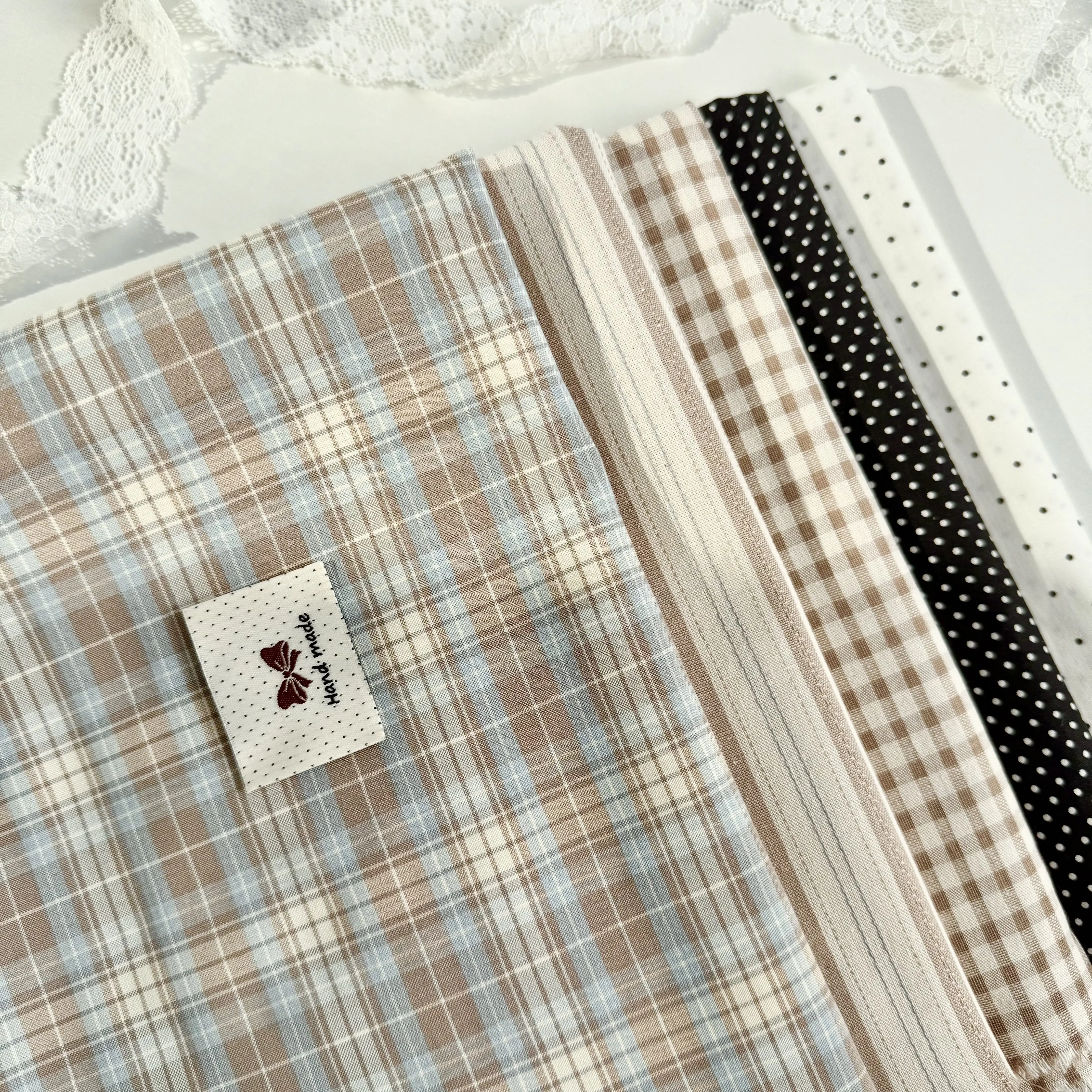 50x145cm Classic Vintage Strip - Sewing Tweed Fabric 评论和价格