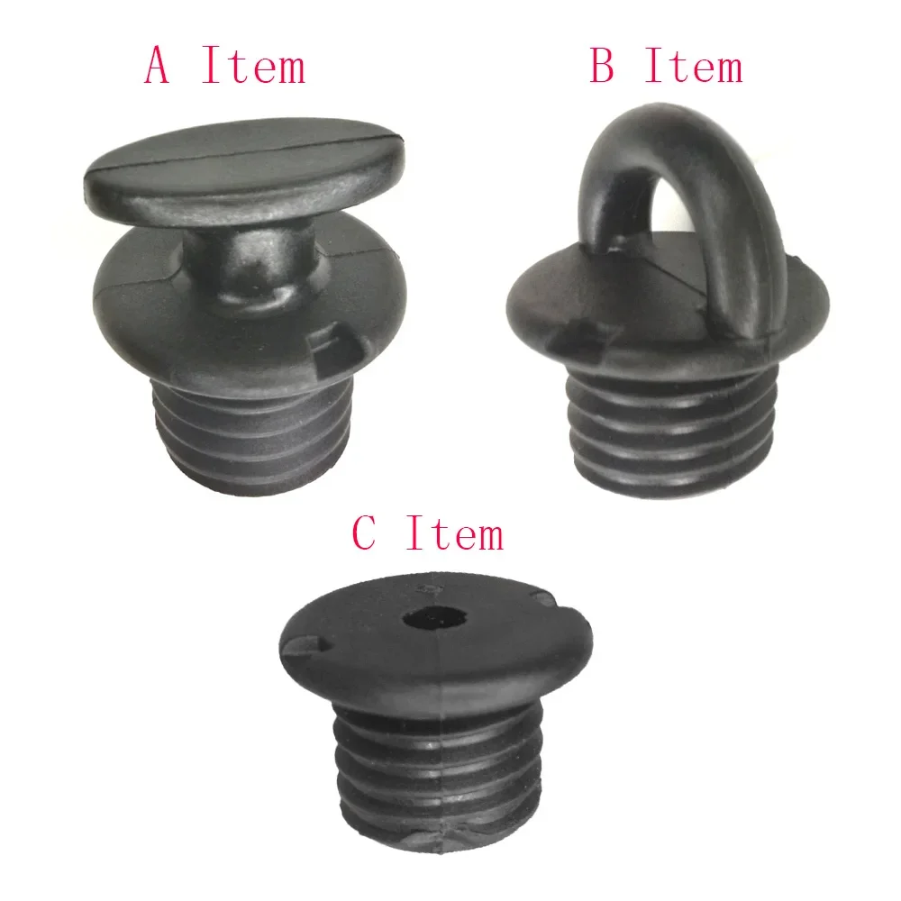 2PC Kano Marine Boot Kajak Afvoer Schroef Plug Loop Plug Afvoer Scupper Stopper Schroef in Pad Eye