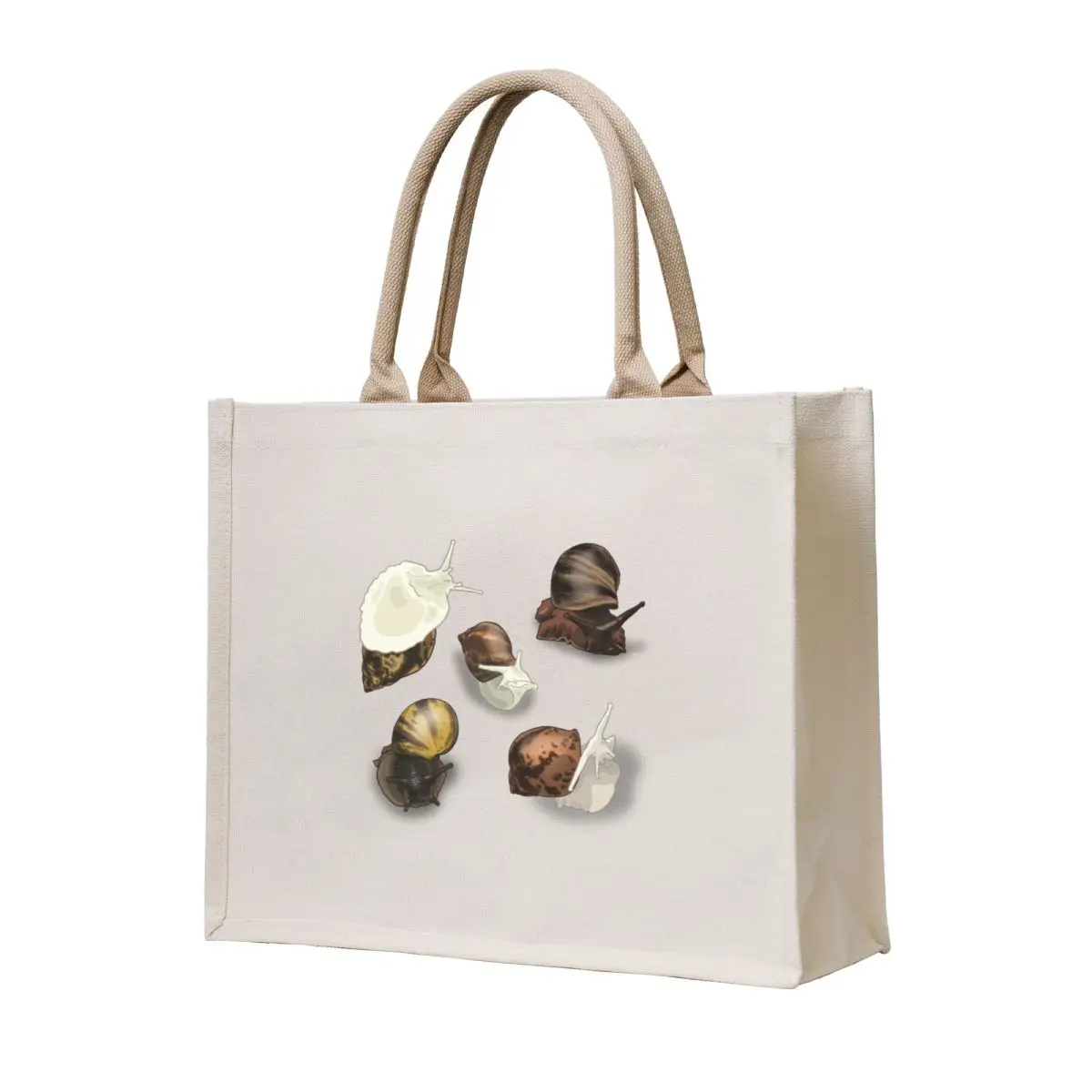 

giant african land snail pattern Tote Bag large size bags cloth bag woman Canvas bag