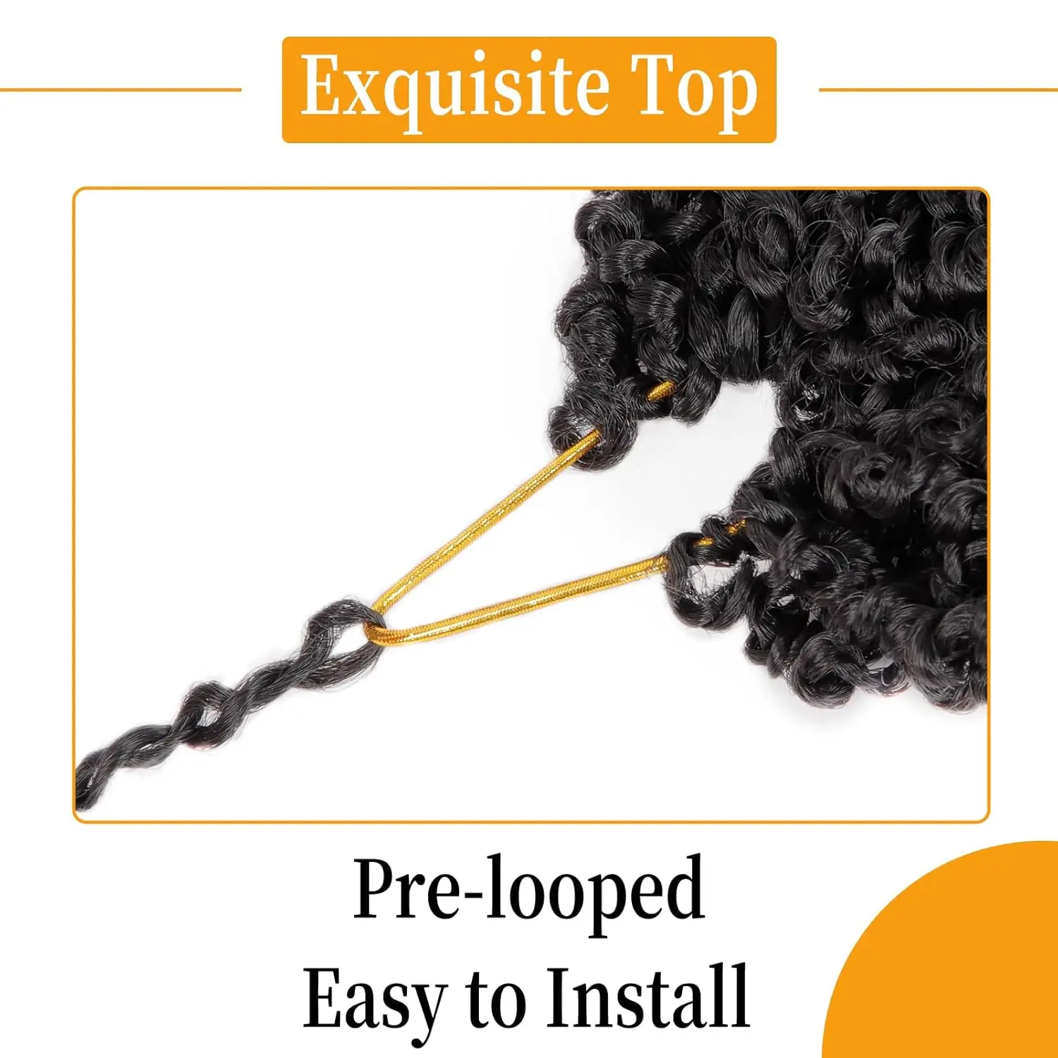 Yanky Twist Crochet Hair para mujeres negras 7 paquetes Pre-bucle Yankee Twist Hair Brown Spring Mini Passion Twist con extremos rizados Sy