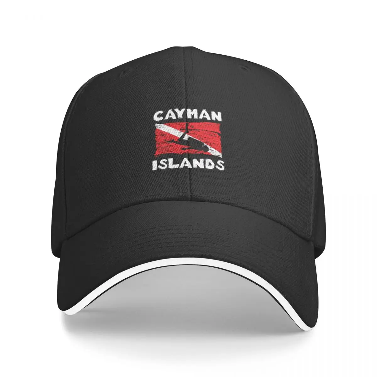 Cayman Islands Divers с флагом для подводного плавания, бейсболка, уличная спортивная кепка, модная пляжная мужская и женская кепка