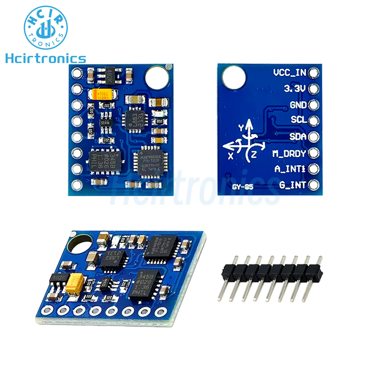 GY-85 BMP085 Sensor Modules 9 Axis Sensor Module ITG3205 +ADXL345 + HMC5883L/QMC5883L 6DOF 9DOF IMU Sensor