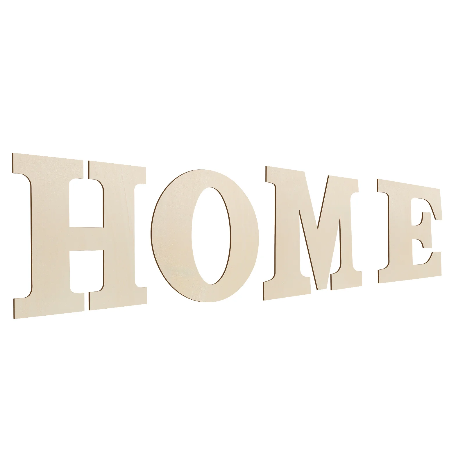 

4Pcs Wooden Letters Home Sign Unfinished Rustic Wood Hanging Wall Decor DIY Craft Decoration Modern Home Wall Hanging Decor