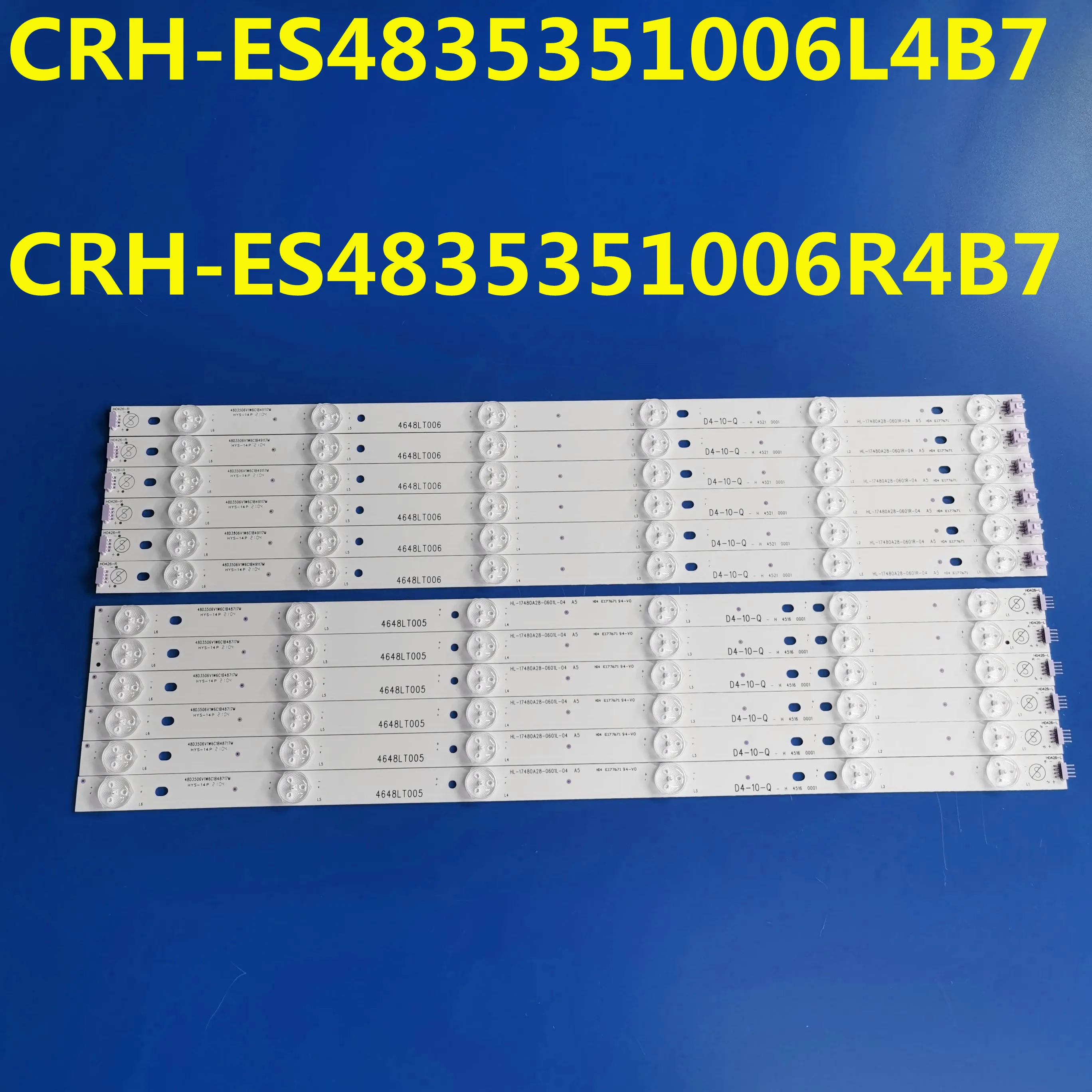 LED Backlight Strip For  48H200 48s620 48l20 48s200 CRH-ES4835351006L4B7 CRH-ES4835351006R4B7 Hl-17480a28-0601r