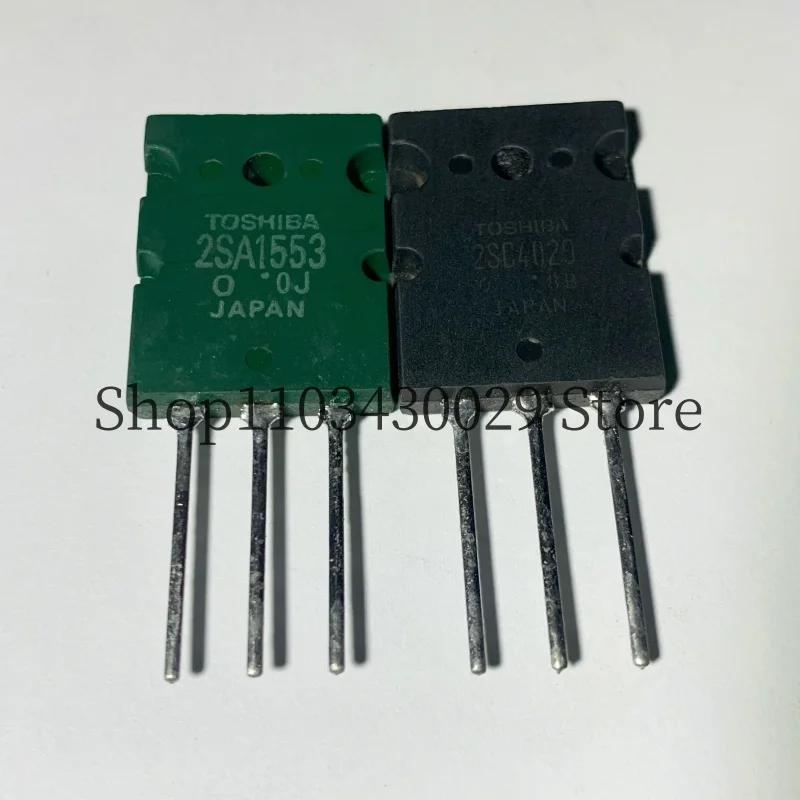 5Pairs(10PCS) New & Original 2SA1553 A1553 + 2SC4029 C4029 TO-3PL 15A 230V NPN + PNP Transistor