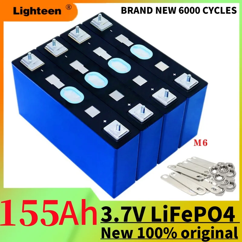 The new DIY 3.7V 155Ah LiFePO4 battery is suitable for rechargeable power batteries such as electric car yacht solar system