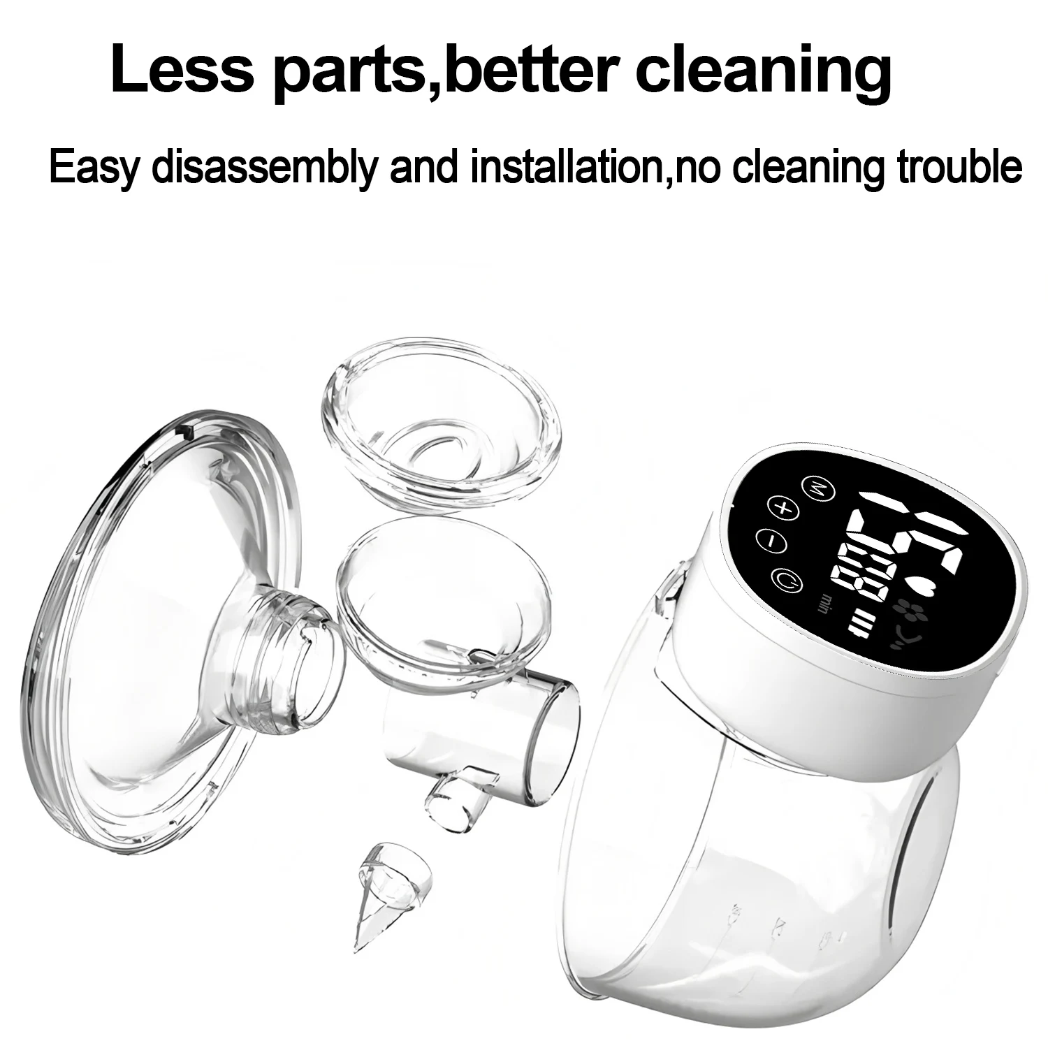 Wearable Breast Pump Electric Handsfree BPA Free 3 Modes 15 Gears USB Charge Milk Collectors Portable Breast Milk Pump Machine