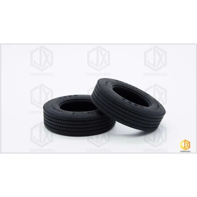 1 Pair Rubber 79mm Tire for 1/14 Tamiya RC Truck Scania BENZ VOLVO MAN Diy Parts