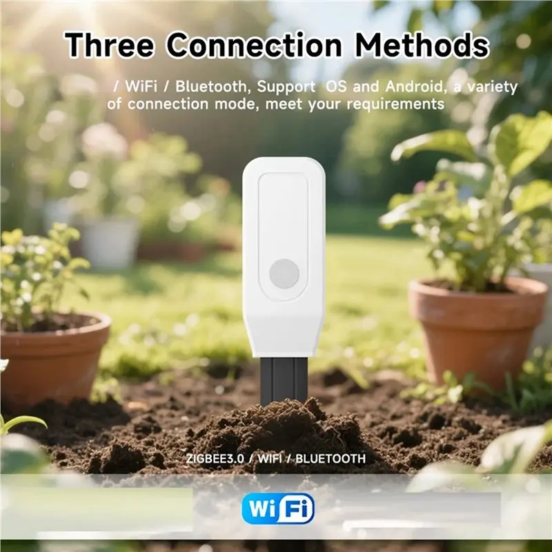 B27B 2X Tuya Wifi Soil Tester Sensor Tuya Soil Moisture Sensor Soil Water Content Humidity And Temperatuer Sensor Remote