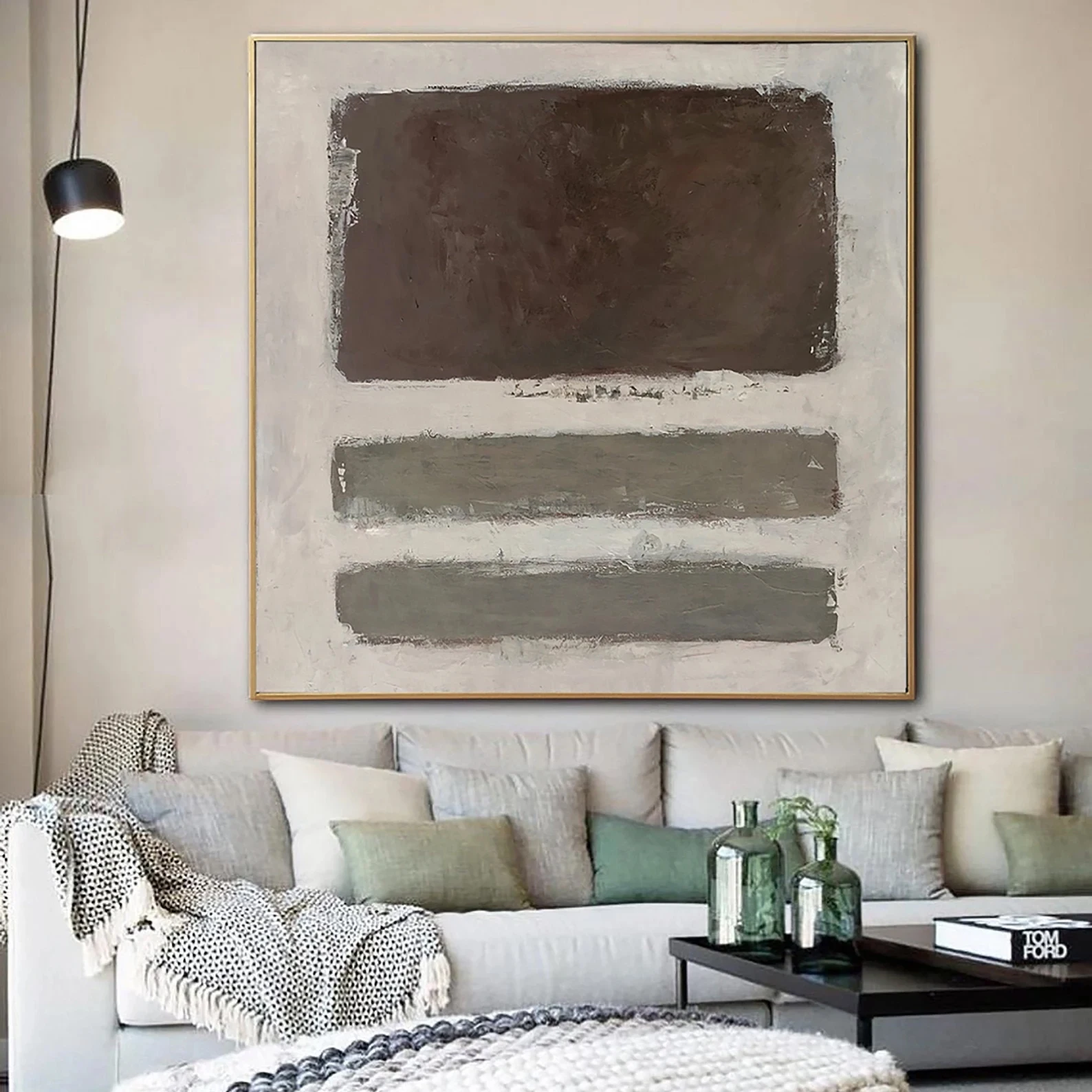 

Hand-Painted Abstract Paintings On Canvas Expressionist Art Modern Textured Art Handmade Rothko Style Painting Indie Room Decor