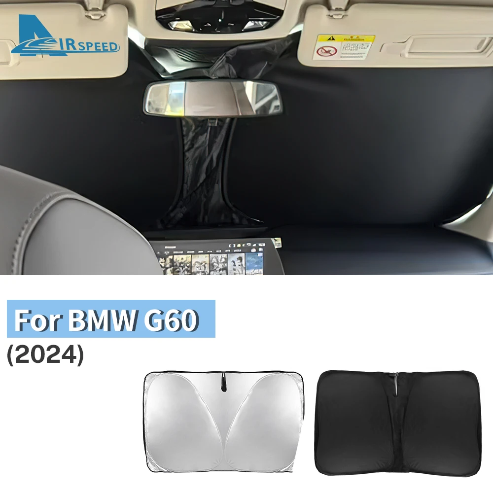 Car Accessories for BMW 520i G60 2024 Foldable Sun Umbrella Front Windshield Sun Shade Umbrella Portable Anti-UV Interior