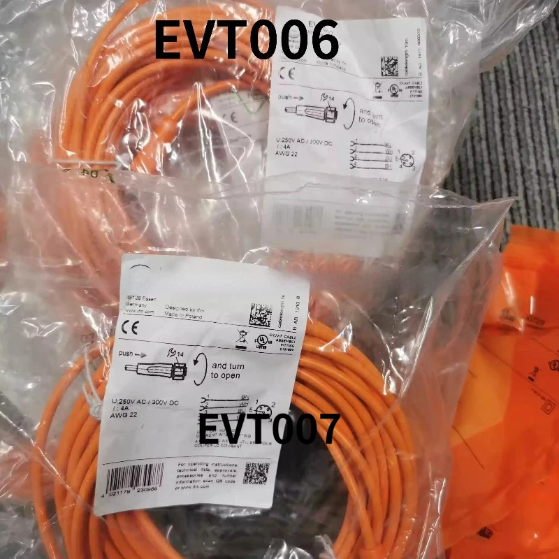Original EVT006 EVT007 Connecting Cable M12 Sensor Cable Replacement Part For IFM Proximity Switch Fast Shipping